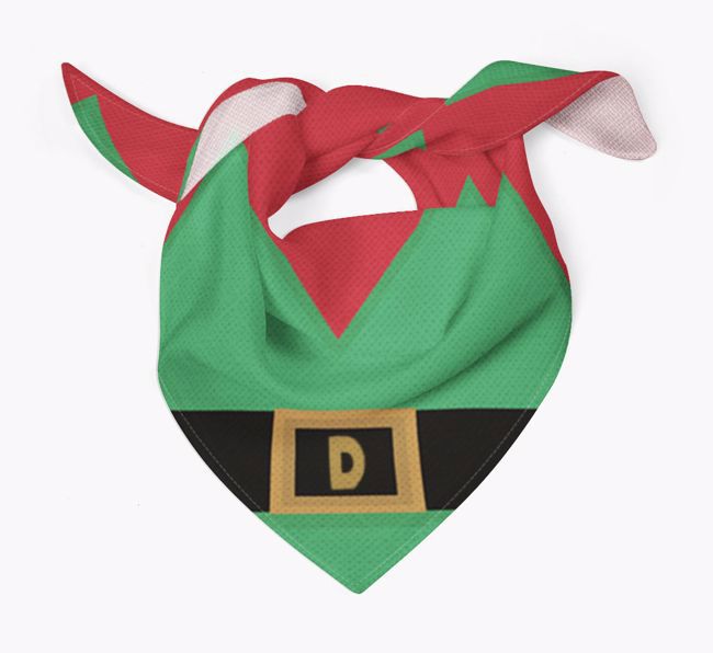 Elf Suit: Personalised {breedFullName} Christmas Bandana
